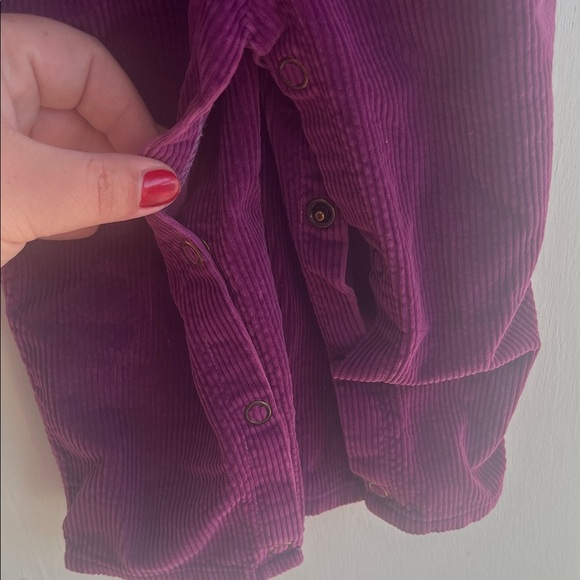 Happy Kids Purple Corduroy Overalls 12 Months - Picture 4 of 7